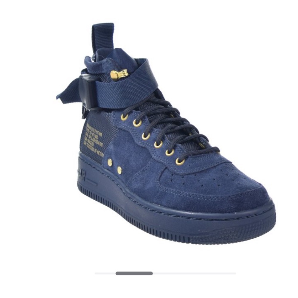 NWT Nike Air Force one, Navy blue, size 4Y